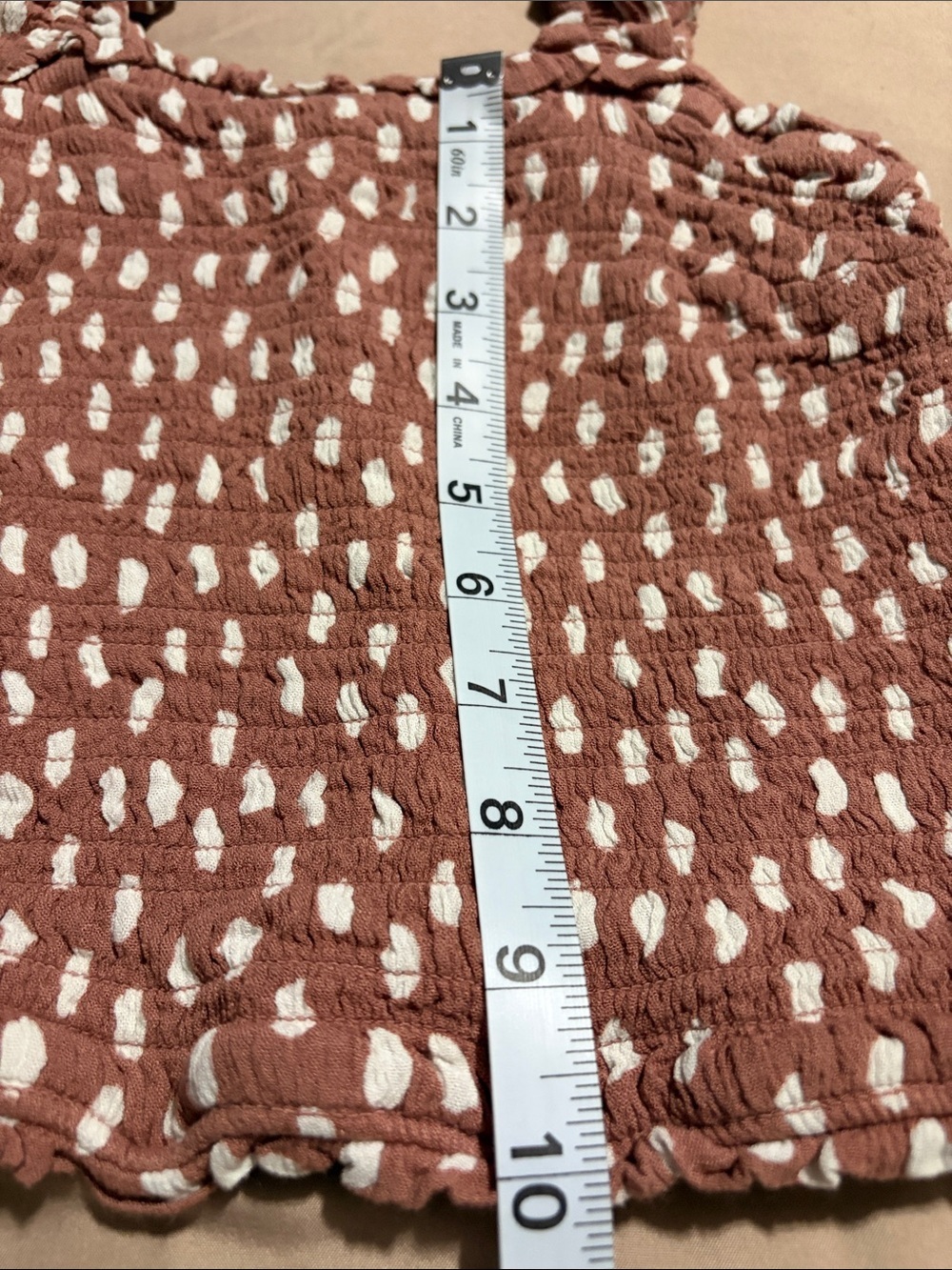 Abercrombie & Fitch Dusty Rose Smocked Tank Top - Picture 8 of 9